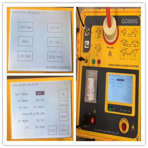 Transfermer/CVT Capacitance and Dissipation Factor Tester GD6800 With Good Price